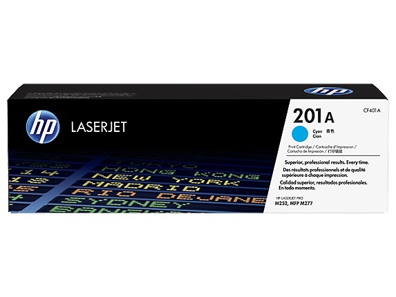 TONER HP CF401A ORIGINE  CYAN LASERJET PRO M252 MFP M277 (201A)