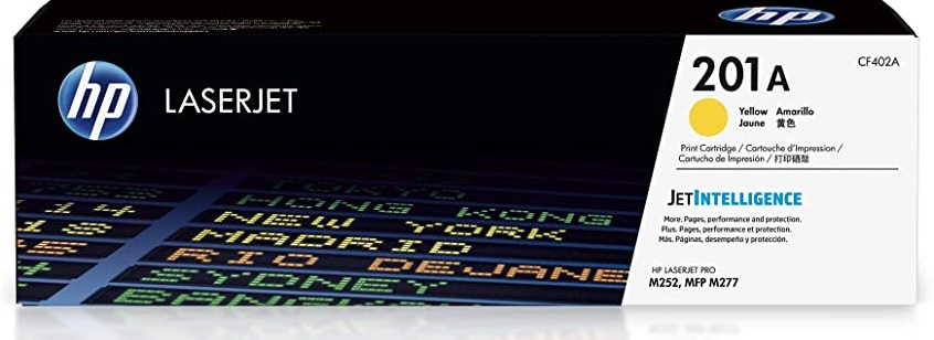 TONER HP CF402A ORIGINE  YELLOW LASERJET PRO M252 MFP M277 (201A)