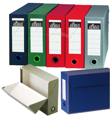 BOITE ARCHIVE EN SIMILI 33X25 DOS:10CM AVEC COUVERCLE