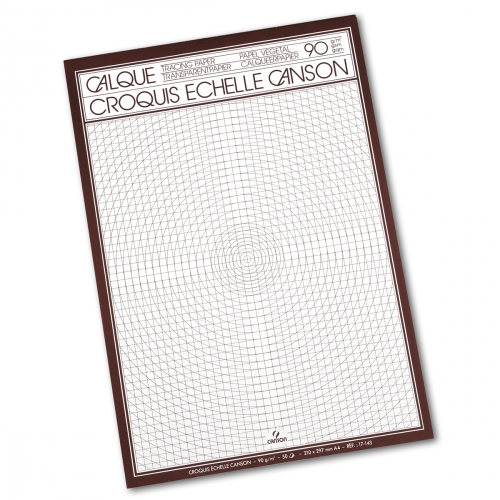 BLOC PAPIER CALQUE CANSON 90GR (A4) (50F)