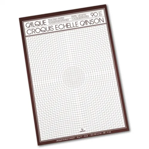 BLOC PAPIER CALQUE CANSON 90GR (A4) (50F)