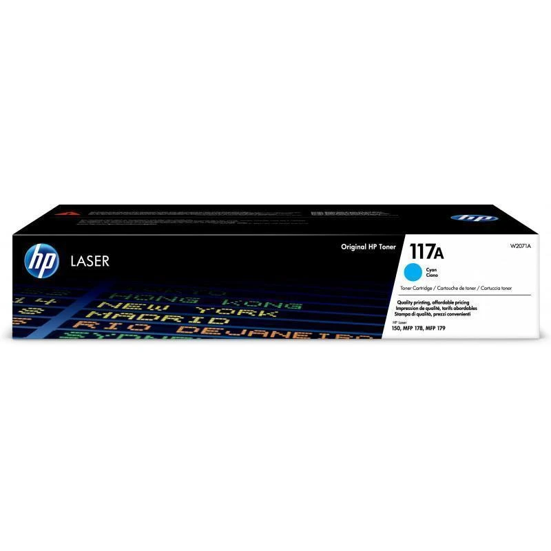 Toner Compatible HP 117a Cyan Réf. W2071a
