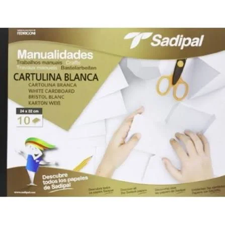 Bloc Bricolage Bristole Blanc A4 Sadipal