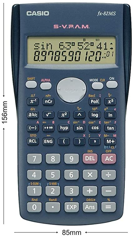 CALCULATRICE CASIO SCIENTIFIQUE S/R FX-82MS