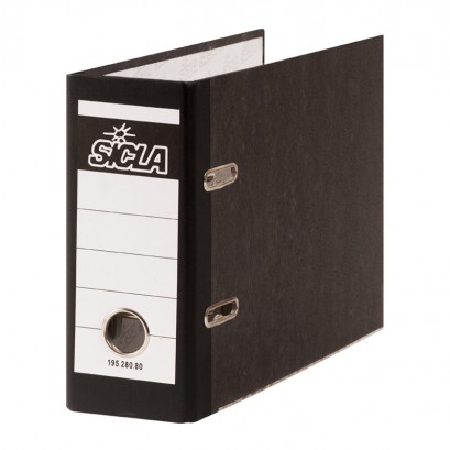 CLASSEUR A LEVIER SP EN PAPIER NUAGEUX CCP FT:19,5X28 DOS:8CM SICLA