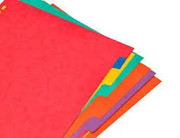 Intercalaire Ft 42x29,7 En Carte Lustree 4/10 Avec Perforation
