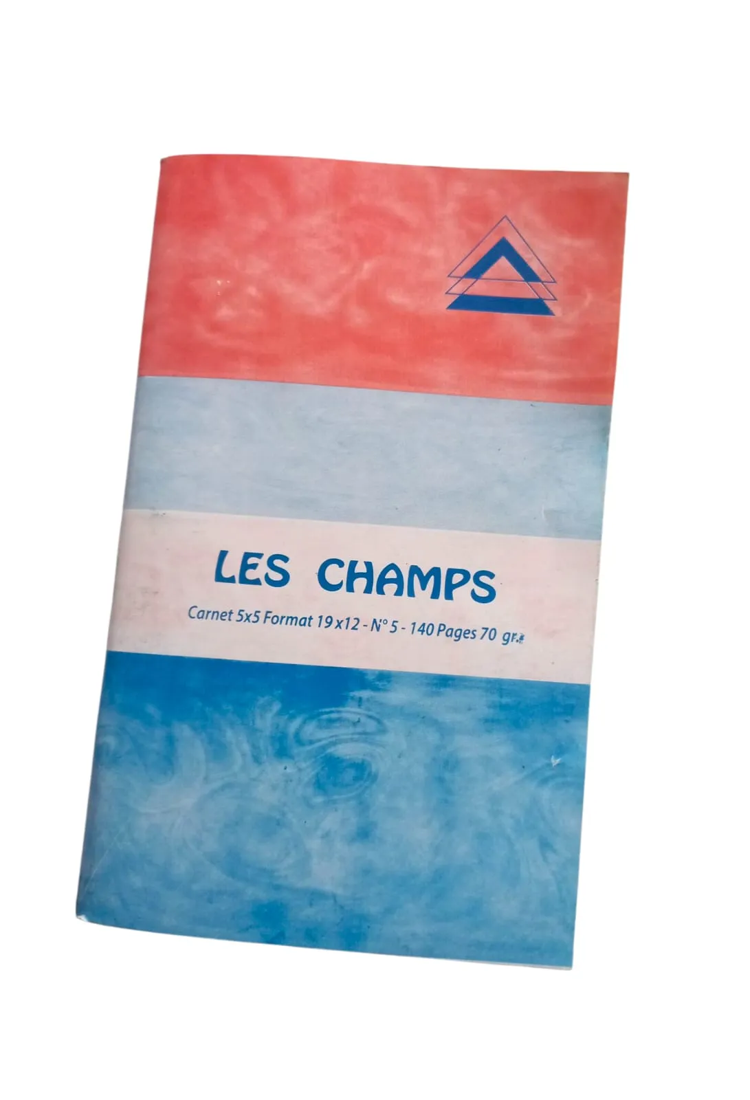 CARNET 140P LES CHAMPS 19X12 CM 5X5 70G N°5