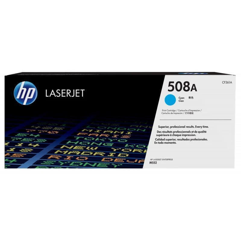 Toner HP Cf361a Origine Cyan Laserjet Enterprise Color M552/M553 (508a)