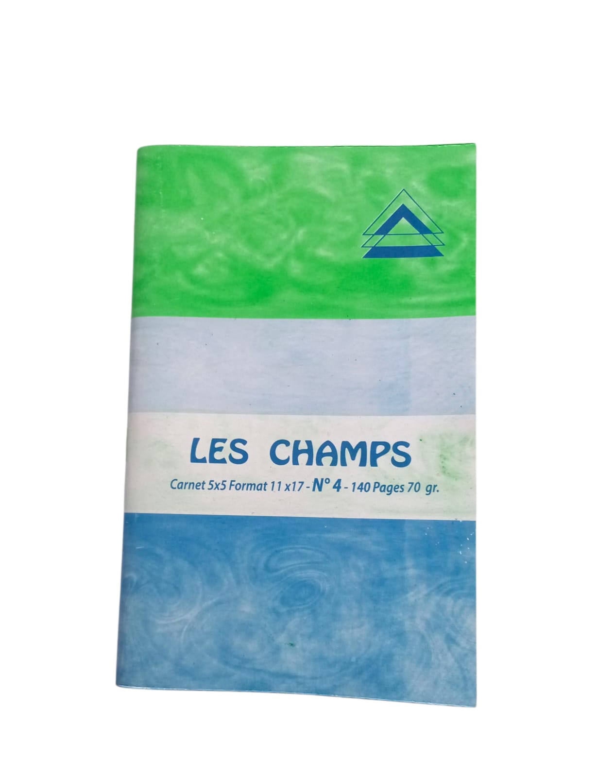 CARNET 140P LES CHAMPS 11X17 CM 5X5 70G N°4
