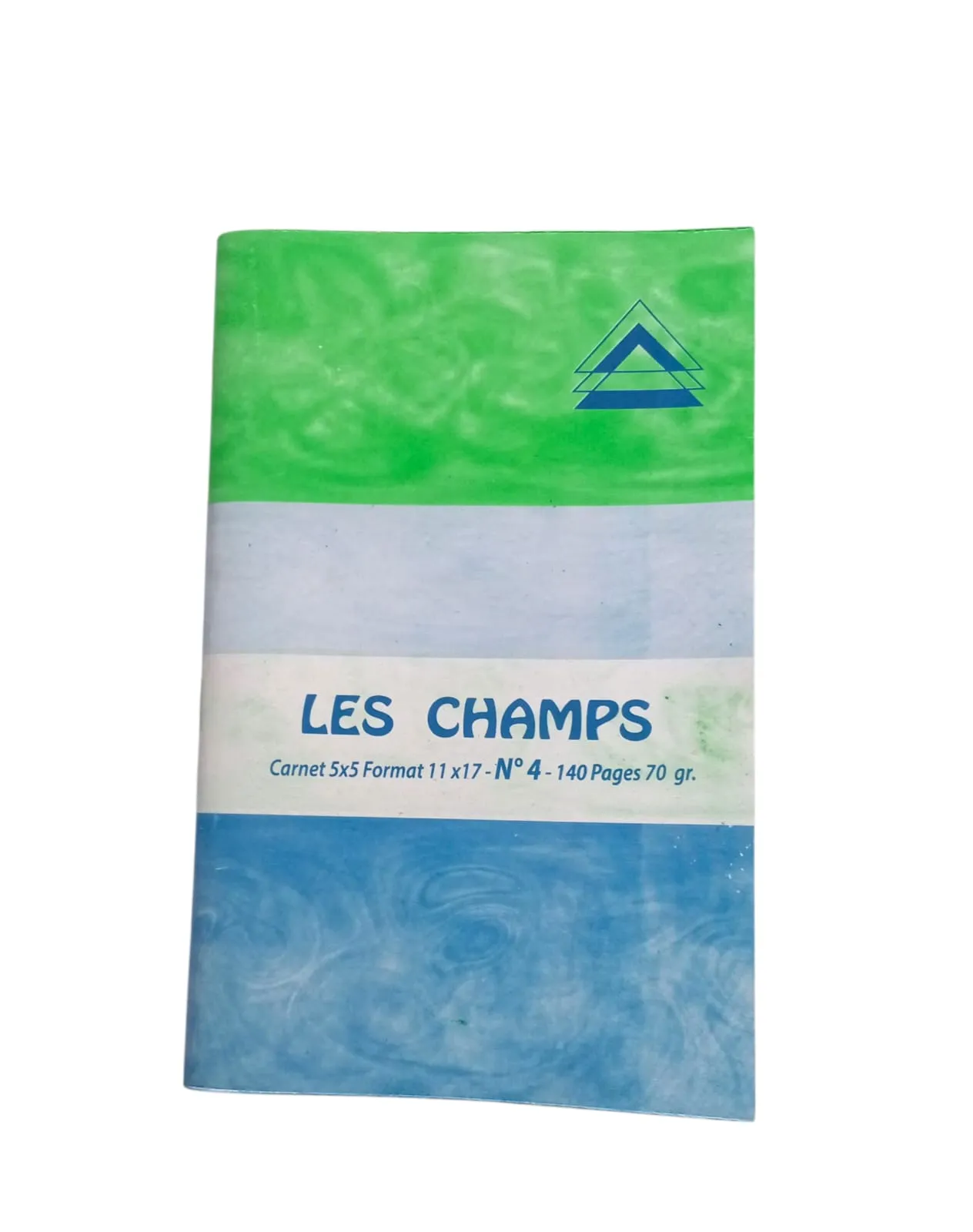 CARNET 140P LES CHAMPS 11X17 CM 5X5 70G N°4