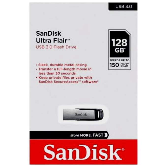 CLE USB (128GB) SANDISK EN METAL 3.0
