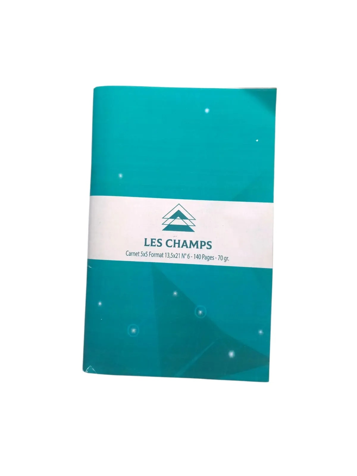 CARNET 140P LES CHAMPS 13,5X21 CM 5X5 70G N°6