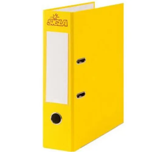 Reliure Plastique 4ax Dos 6cm 33x26 Blanc Sicla Avec Poch Ex