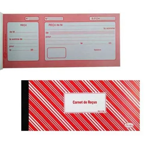 CARNET RECUS SICOPA REF C156