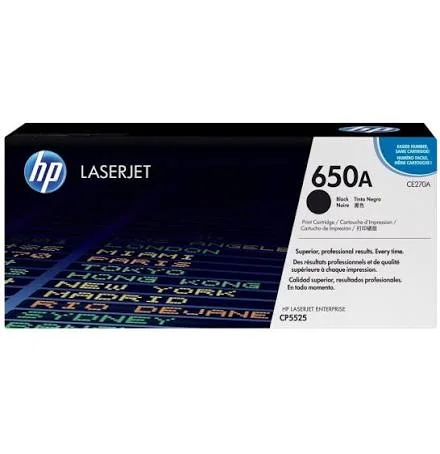 Toner HP Ce270a Noir Laserjet Cp5525 (650a) Org