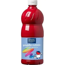 Gouache 500ml Le Franc Et Bourgeois Rouge