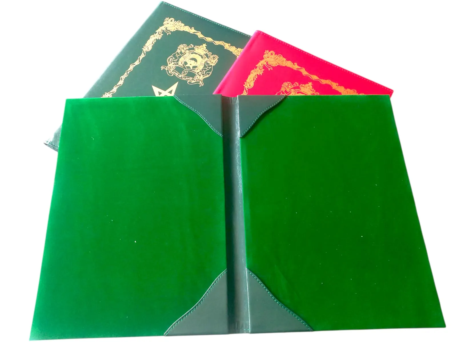 PORTE DOCUMENT SIGNATURE EN ARTISANAT AVEC IMPRESSION