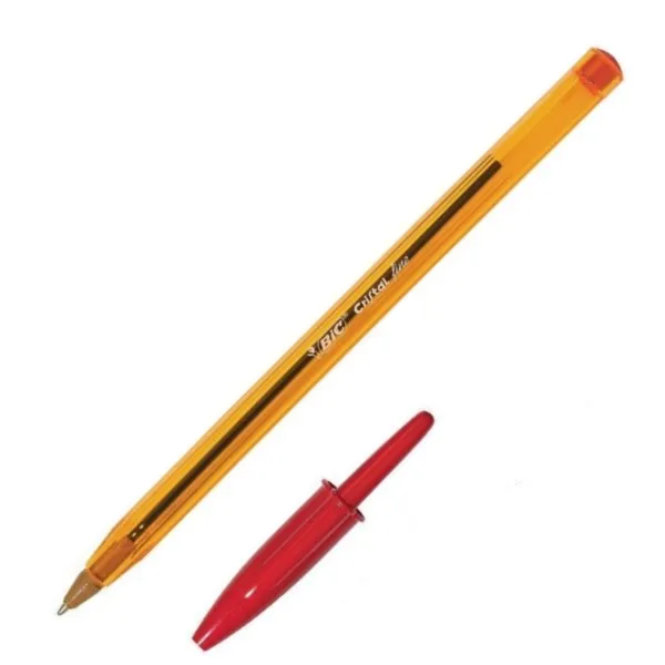 STYLO A BILLE BIC ORANGE ROUGE