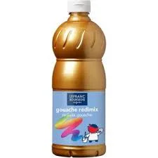 Gouache 1l Lefranc Bourgeois Doree/ Argent
