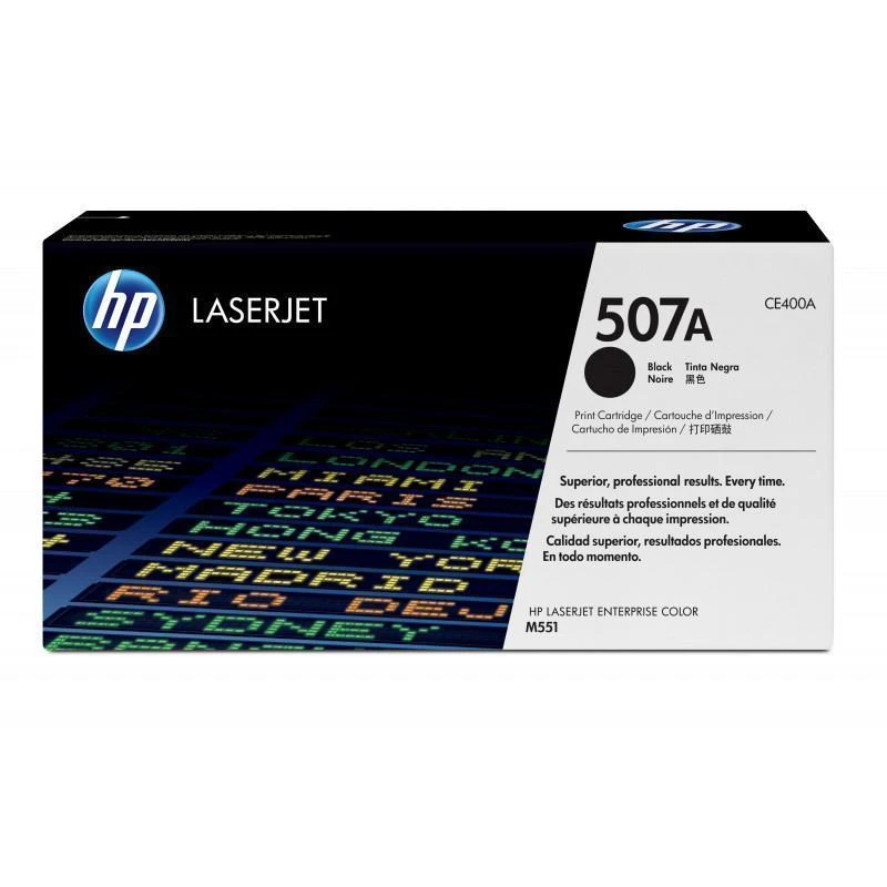 Toner HP Ce400a Origine Laserjet Enterprise 500 Color M551 Noir (507a)
