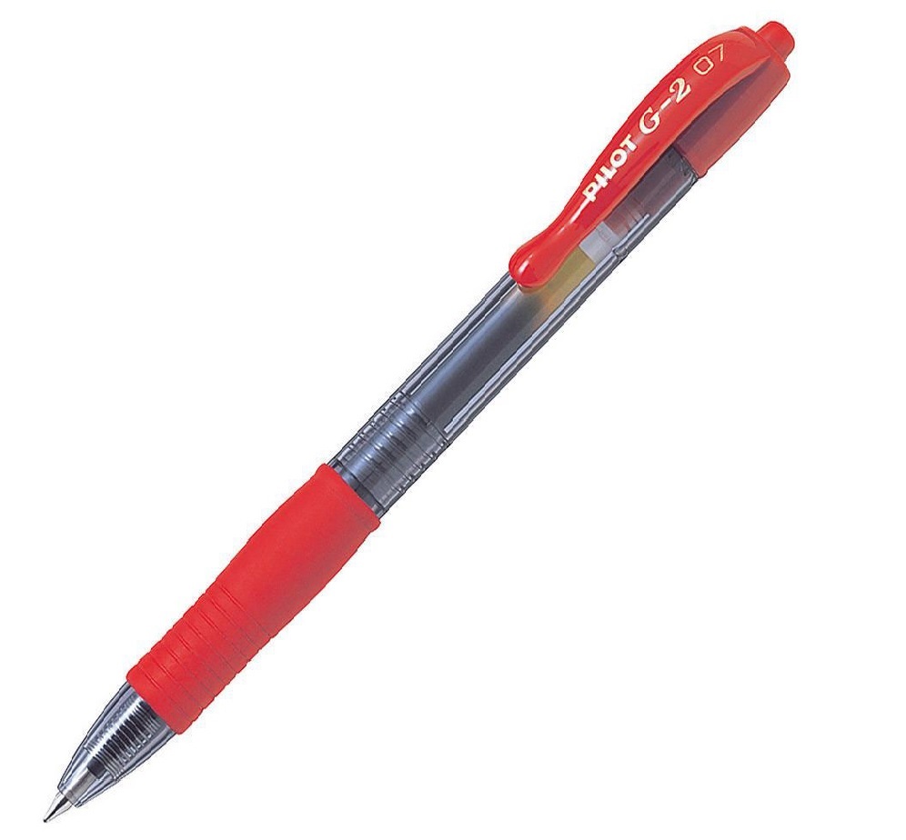 STYLO PILOT G2-7 ROUGE