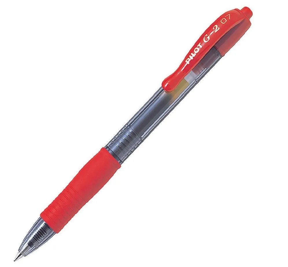 STYLO PILOT G2-7 ROUGE