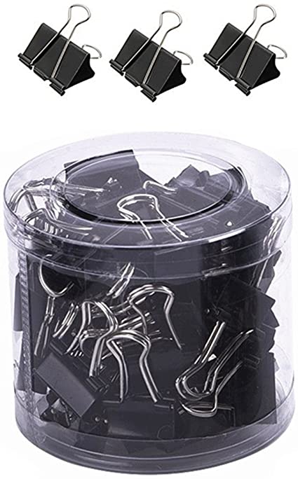 BOITE DE PINCE A CLIPS 19MM EN METAL DE 40PCS