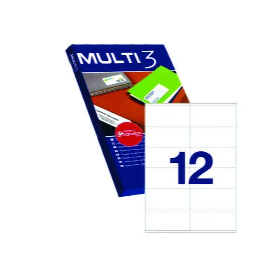 Etiquette Laser Adhesive 105x48mm Multi3 04711 (pq De 100f)