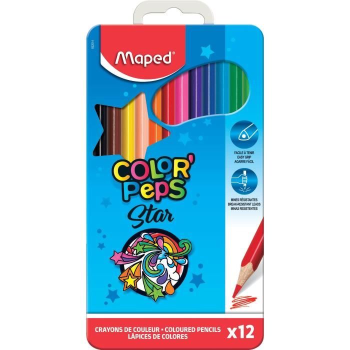 CRAYON COULEUR(12) 18CM LONG MAPED 183212