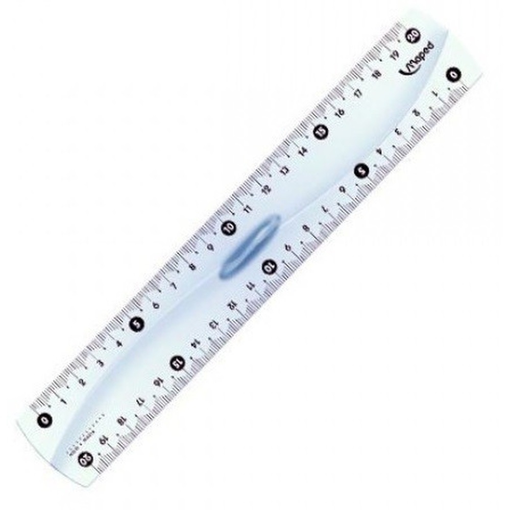 REGLE 20CM MAPED CRISTAL 146108