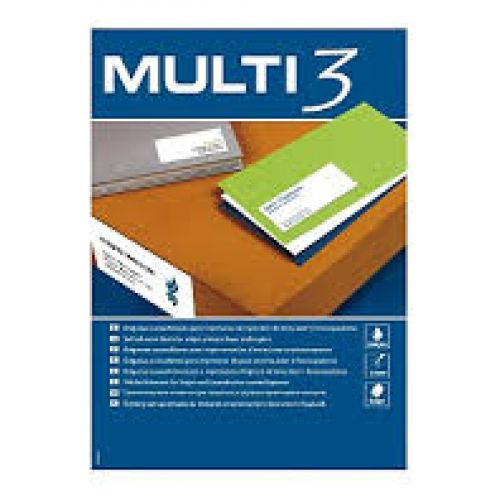 ETIQUETTE LASER ADHESIVE 105X42.2 MULTI 3 04710 (PQ DE 100F)