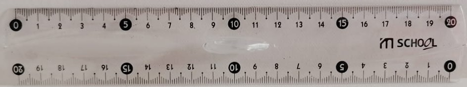 REGLE 20CM M-SCHOOL EN PLASTIQUE