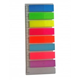 MARQUE PAGE FANTASTIC 12X45MM INDEX FLUO DIFF CLR PQT DE 8