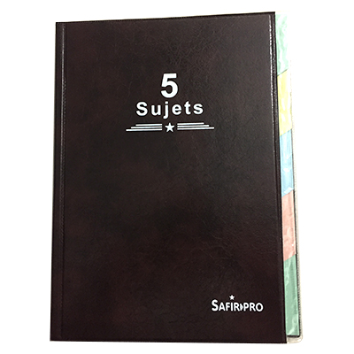 CAHIER DE NOTE 5 SUJET A4 240P 5X5