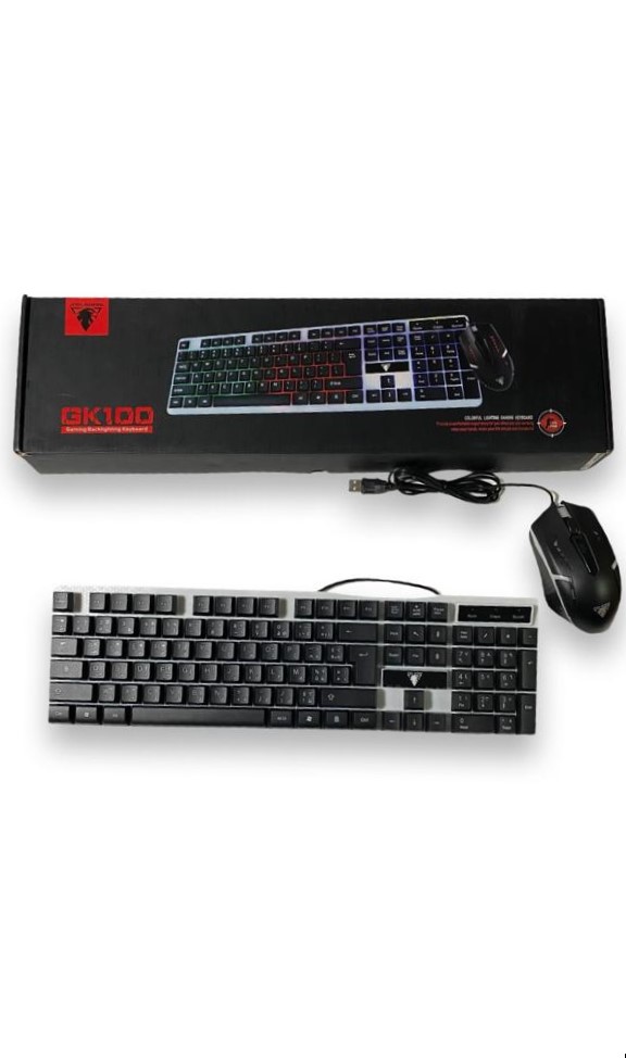 CLAVIER+ SOURIS AVEC FIL GAMER JEDEL GK100
