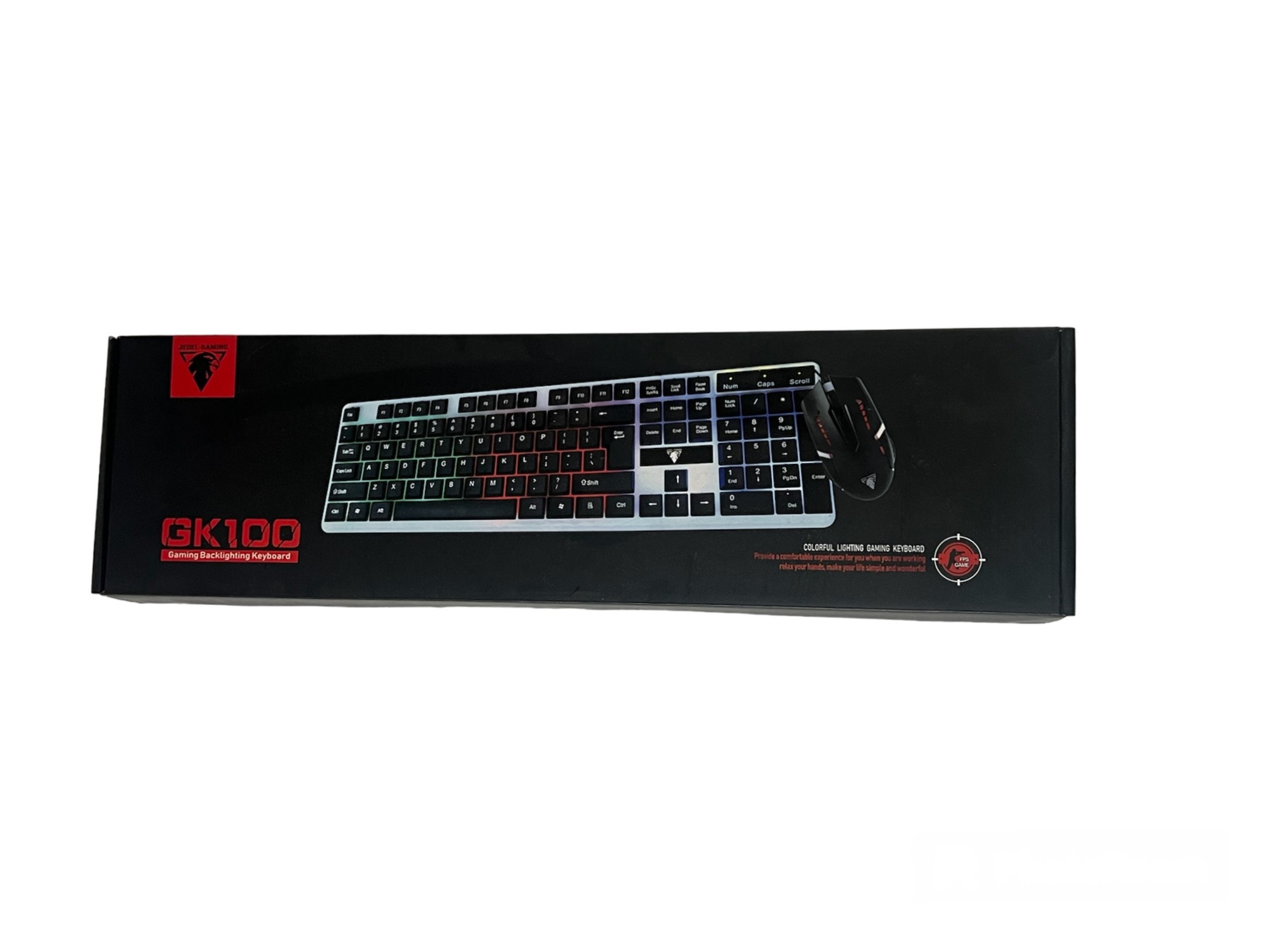 CLAVIER+ SOURIS AVEC FIL GAMER JEDEL GK100 - vue 3