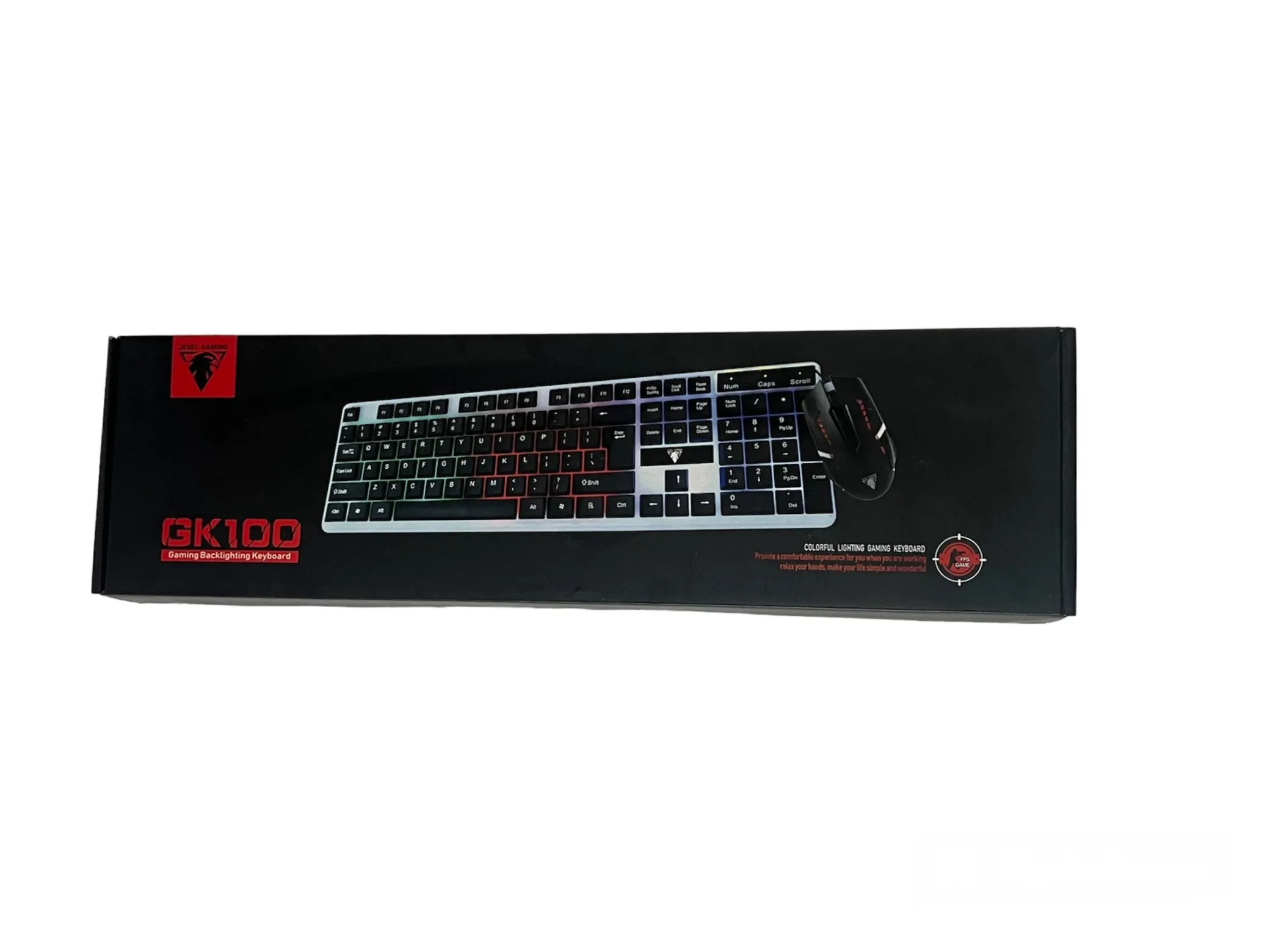 CLAVIER+ SOURIS AVEC FIL GAMER JEDEL GK100 - vue 3