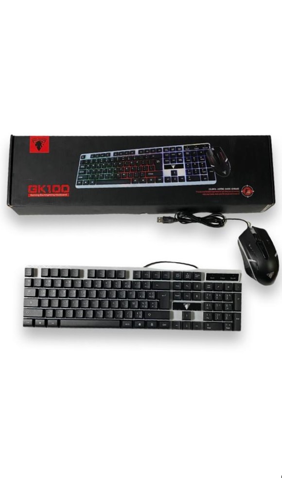 CLAVIER+ SOURIS AVEC FIL GAMER JEDEL GK100 - vue 4