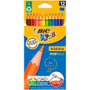 CRAYON COULEUR (12) LONG BIC 950522