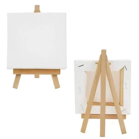 Mini Chevalet Avec Chassis Toile 10x10cm