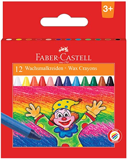 CRAYON A LA CIRE (12) FABER CASTELL COURT 120043