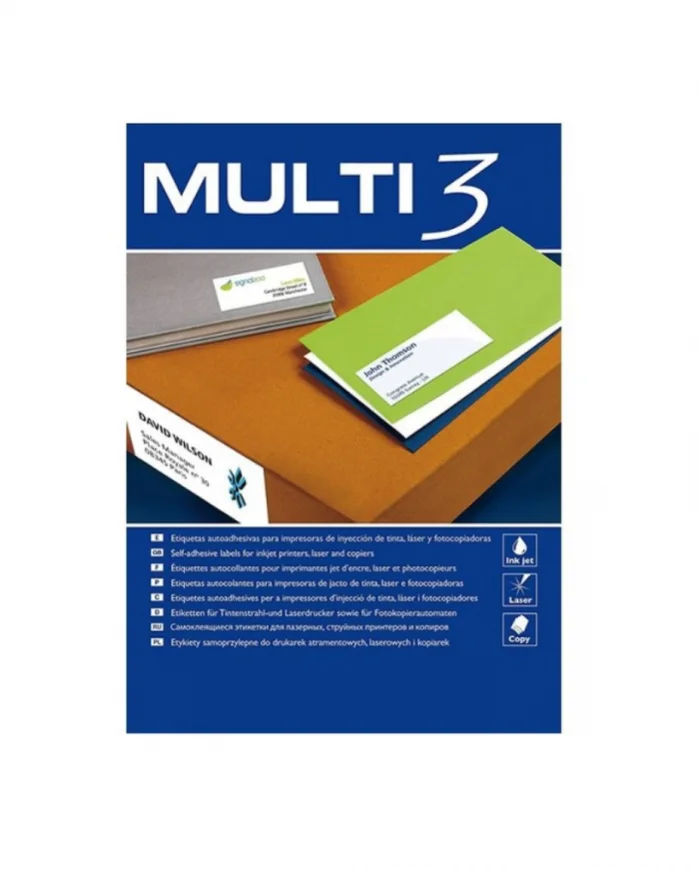 Etiquette Laser Adhesive 210x148 Multi3 4715 - 2p (pq De 100f)