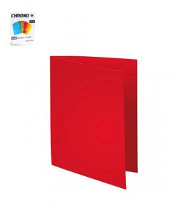 CHEMISE CARTONNEE ROUGE 180G 24X32CM (PQ DE 100)