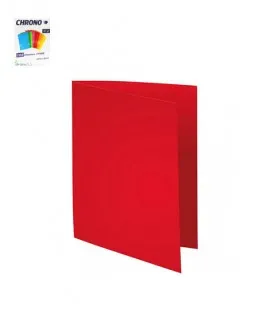 Chemise Cartonnee Rouge 180g 24x32cm (pq De 100)