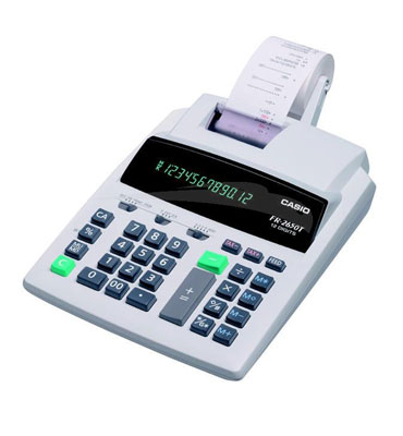 CALCULATRICE CASIO A/R FR2650T-WE