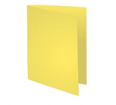 CHEMISE CARTONNEE JAUNE 180G 24X32CM (PQ DE 100)