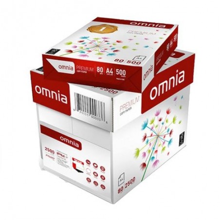 RAMETTE DE PAPIER BLANC LASER A4 OUMNIA 80G RTTE