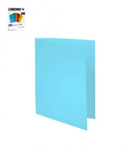 CHEMISE CARTONNEE BLEU 180G 24X32CM (PQ DE 100)