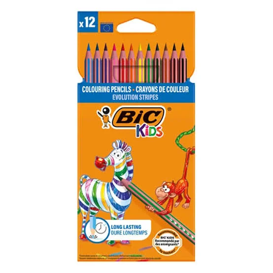 Crayon Couleur (12) Long Bic 832566