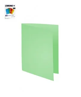 Chemise Cartonnee Vert 180g 24x32cm (pq De 100)